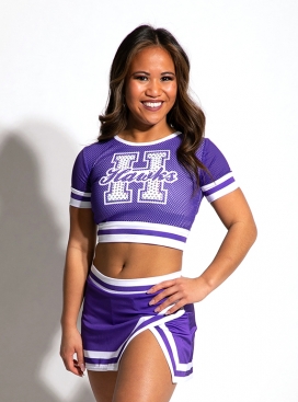 Cheerleading crop store tops cheap
